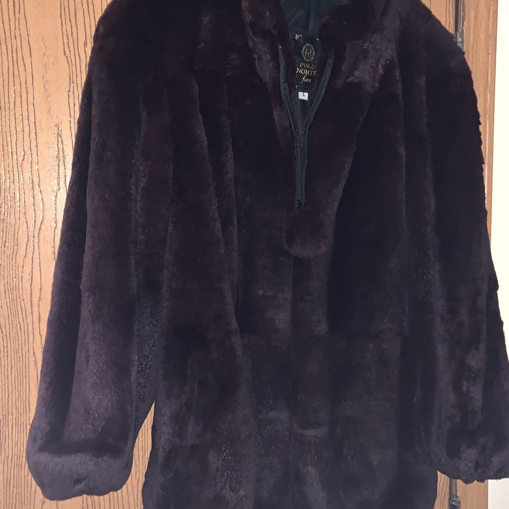 Vintage Polo Norte rabbit fur jacket